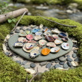The Calm Set — 3 Hand-Painted Stones ✦