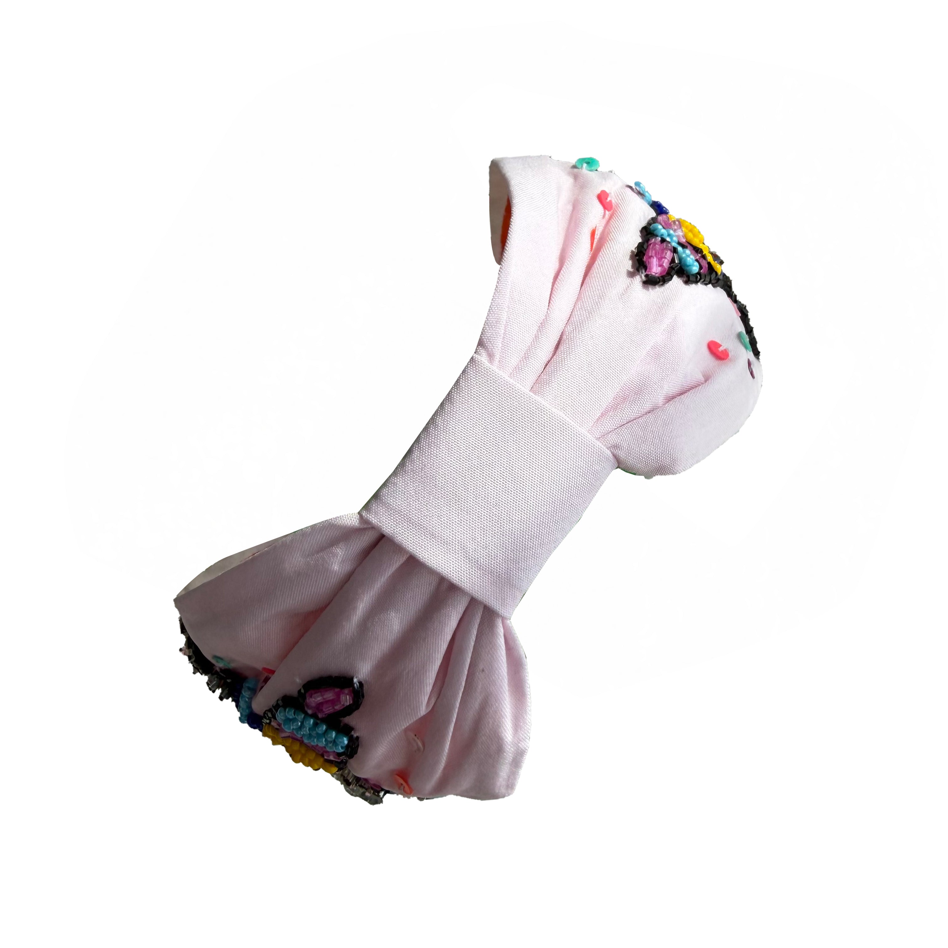 Handcrafted Pink Unicorn Beaded Embroidered Headband