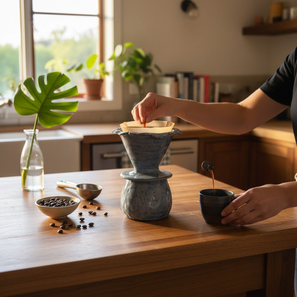 Handcrafted Ceramic Pour-Over Coffee Set