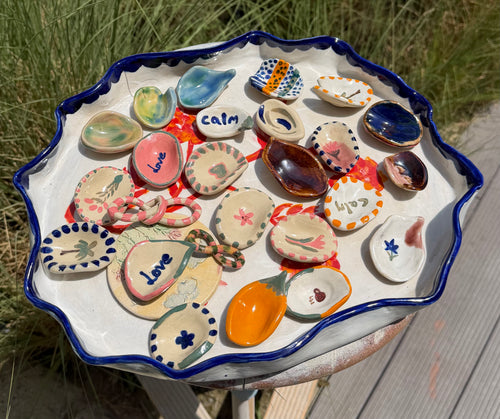 Hand-Painted Ceramic Calming Stone ✦