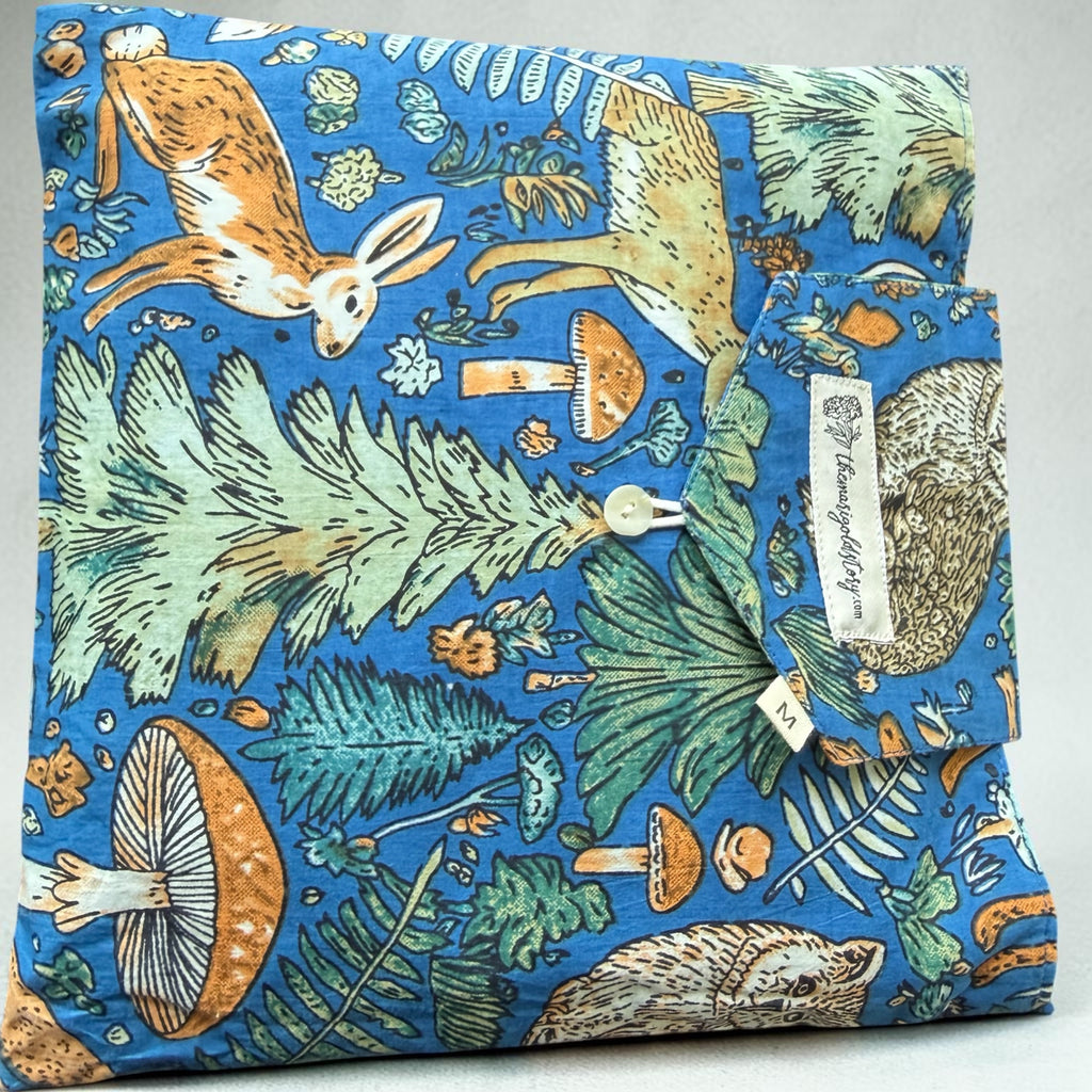 Blue Woodland Cotton Pyjama Set | Hand Block Print | The Marigold Story