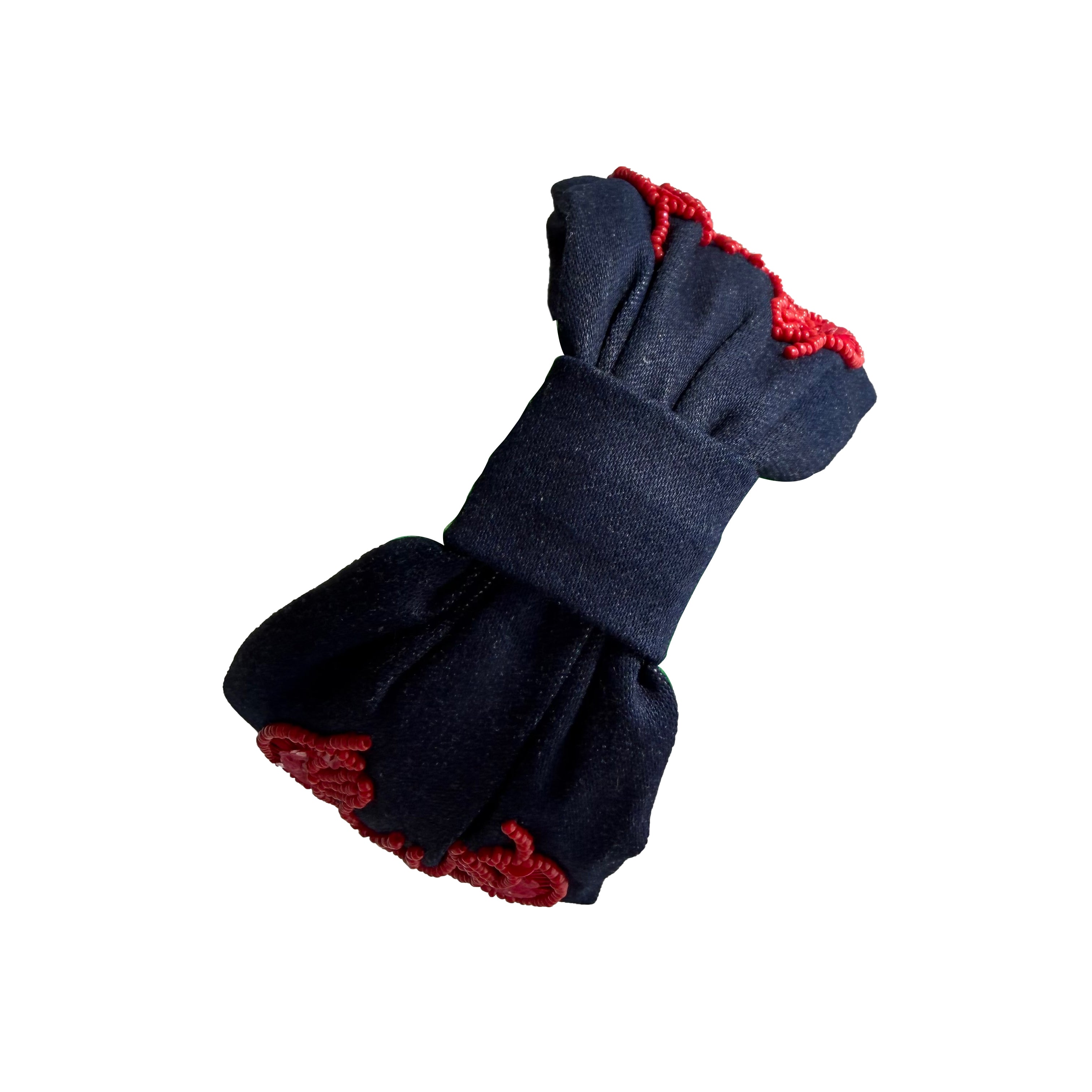 Handcrafted Navy Blue Lobster Beaded Embroidered Headband
